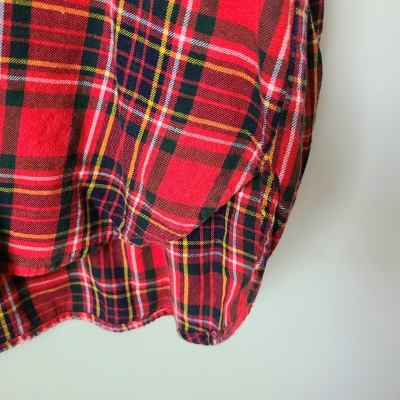 Old Navy Classic Red Plaid Button Down Flannel Shirt Size XXL - Picture 4 of 9
